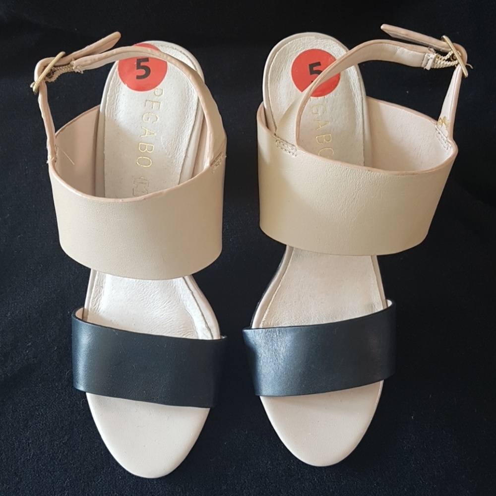 BRAND NEW Pegabo leather sandals size 5 - Picture 2 of 6